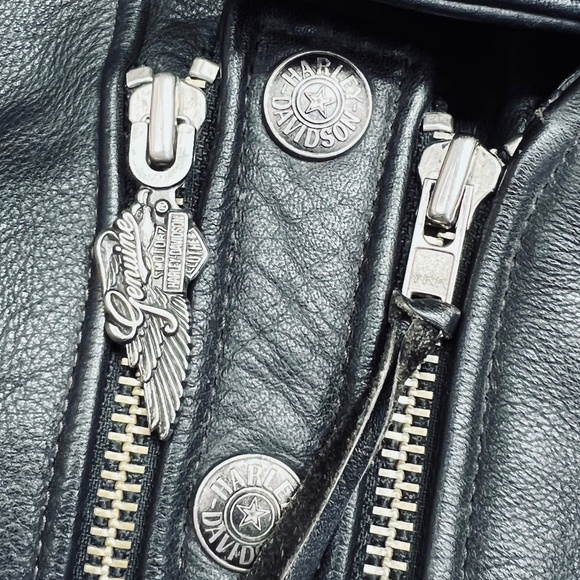 🚫SOLD!! NWOT |•HARLEY-DAVIDSON•| MEN’S PREMIUM BLACK LEATHER HARLEY-DAVIDSON - Picture 9 of 15